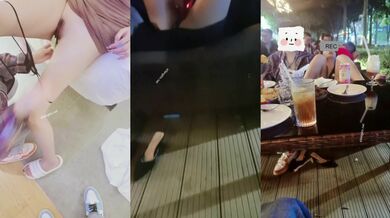 【重磅核弹绿帽淫妻】超美女神『小鲸鱼』四月超燃最新露天餐吧露出 酒店遛狗公厕PUA变成肉便器被操 各种抽插调教 (1)